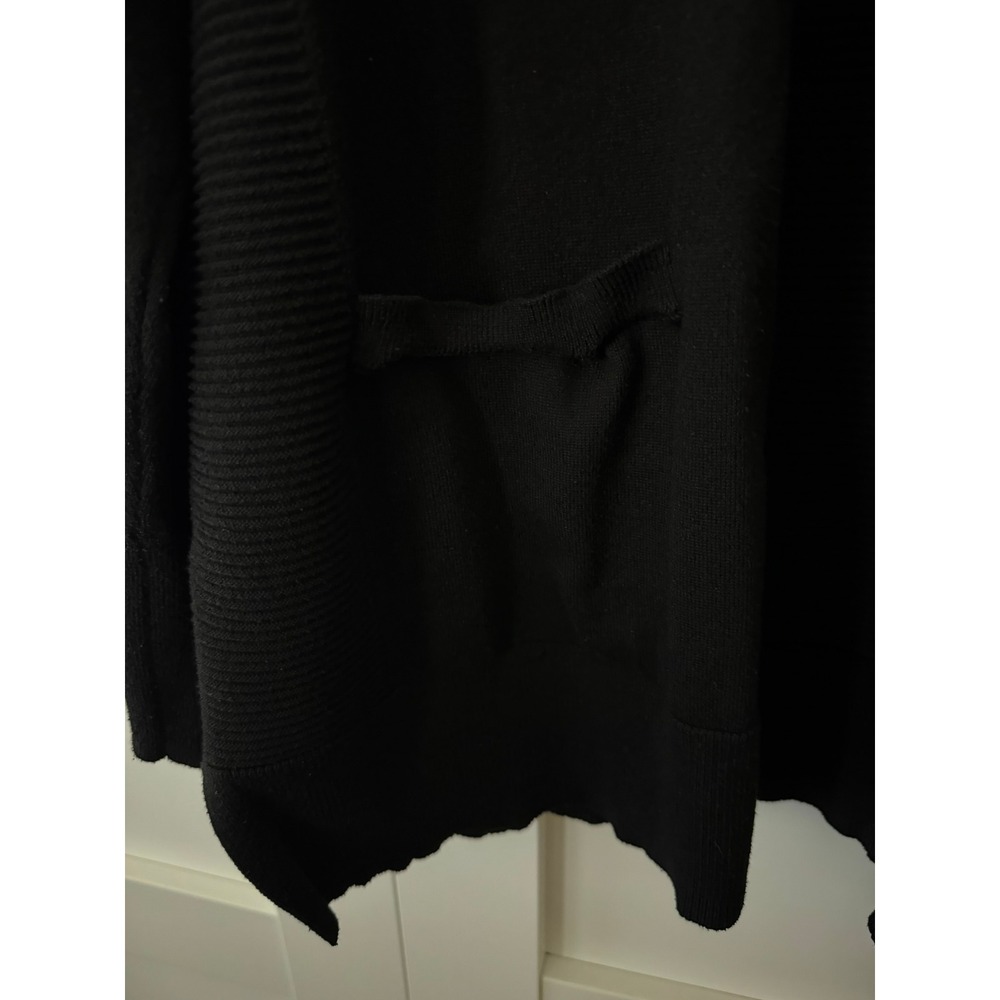 Time and Tru Womens Black Open Front Cardigan Sweater XL 16-18 TT31100012775 - Picture 4 of 11